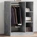 Dulap, gri beton, 77x48x102 cm, lemn prelucrat - WALTI WALTI