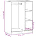 Dulap, stejar fumuriu, 77x48x102 cm, lemn prelucrat - WALTI WALTI