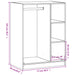 Dulap, gri sonoma, 77x48x102 cm, lemn prelucrat - WALTI WALTI