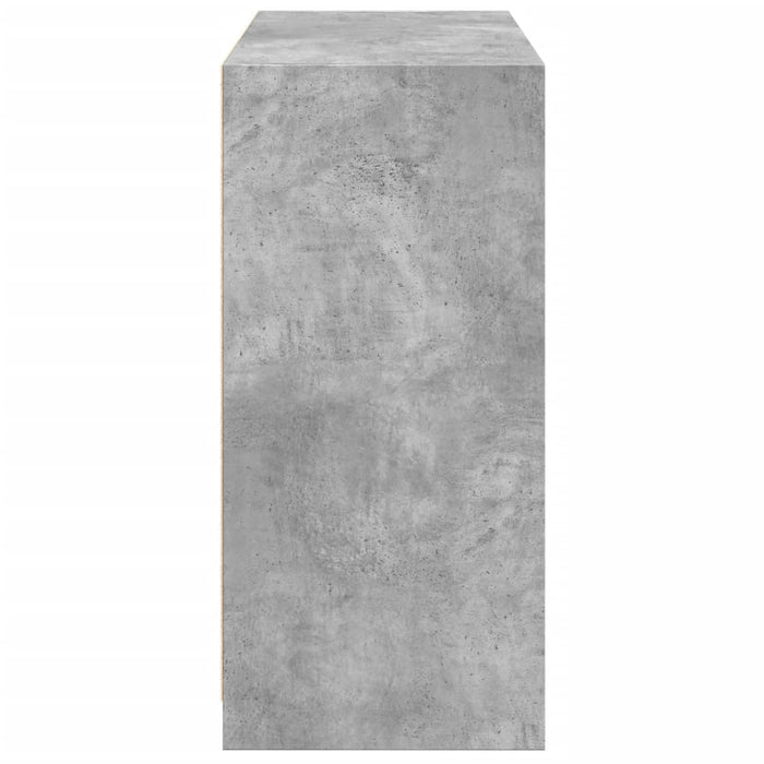Dulap, gri beton, 77x48x102 cm, lemn prelucrat - WALTI WALTI