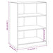 Dulap, gri beton, 77x48x102 cm, lemn prelucrat - WALTI WALTI