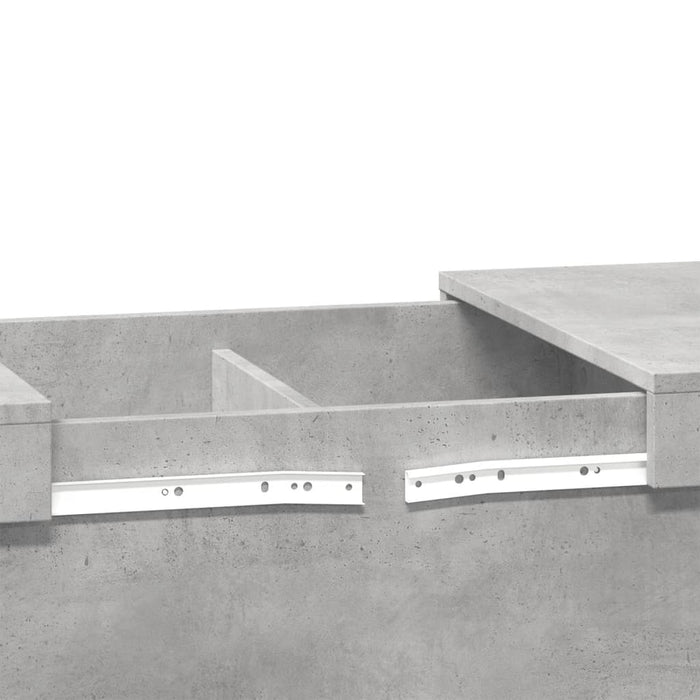 Măsuță de cafea, gri beton, 100x55x40 cm, lemn prelucrat - WALTI WALTI