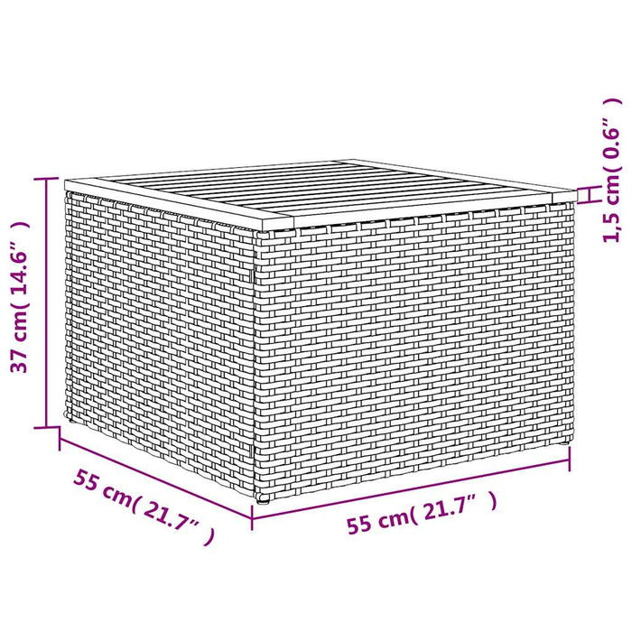 Set canapele de grădină, 12 piese, cu perne, negru, poliratan WALTI