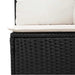 Set mobilier de grădină cu perne, 8 piese, negru, poliratan - WALTI WALTI