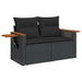 Set mobilier de grădină cu perne, 5 piese, negru, poliratan - WALTI WALTI