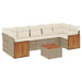 Set canapele de grădină, 8 piese, cu perne, bej, poliratan - WALTI WALTI