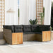 Set mobilier grădină cu perne, 6 piese, gri, poliratan - WALTI WALTI