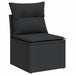 Set mobilier de grădină cu perne, 13 piese, negru, poliratan - WALTI WALTI