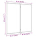 Tablă magnetică pliabilă, alb, 80x80x1,7 cm, aluminiu - WALTI WALTI