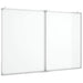 Tablă magnetică pliabilă, alb, 100x80x1,7 cm, aluminiu - WALTI WALTI