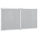 Tablă magnetică pliabilă, alb, 120x60x1,7 cm, aluminiu - WALTI WALTI