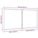 Tablă magnetică pliabilă, alb, 120x60x1,7 cm, aluminiu - WALTI WALTI