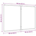 Tablă magnetică pliabilă, alb, 120x80x1,7 cm, aluminiu - WALTI WALTI