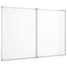 Tablă magnetică pliabilă, alb, 120x100x1,7 cm, aluminiu - WALTI WALTI