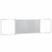 Tablă magnetică pliabilă, alb, 160x40x1,7 cm, aluminiu - WALTI WALTI
