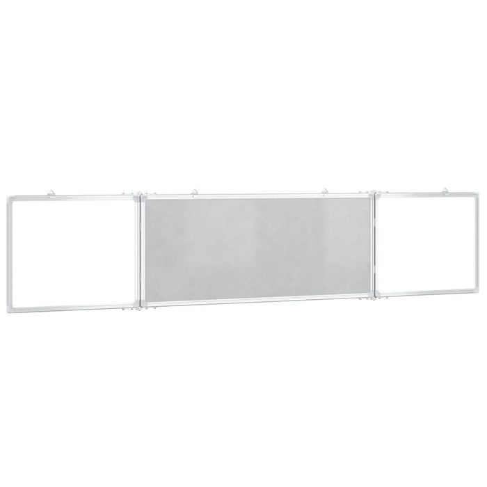 Tablă magnetică pliabilă, alb, 200x40x1,7 cm, aluminiu - WALTI WALTI