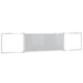 Tablă magnetică pliabilă, alb, 200x40x1,7 cm, aluminiu - WALTI WALTI