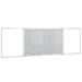 Tablă magnetică pliabilă, alb, 160x50x1,7 cm, aluminiu - WALTI WALTI