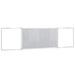 Tablă magnetică pliabilă, alb, 200x50x1,7 cm, aluminiu - WALTI WALTI