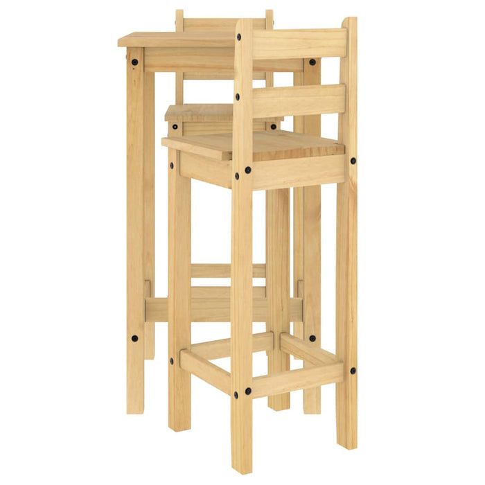 Set mobilier de bar, 3 piese, lemn masiv de pin - WALTI WALTI