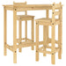 Set mobilier de bar, 3 piese, lemn masiv de pin - WALTI WALTI
