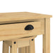 Set mobilier de bar, 3 piese, lemn masiv de pin - WALTI WALTI