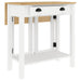 Set mobilier de bar, 3 piese, alb, lemn masiv de pin - WALTI WALTI