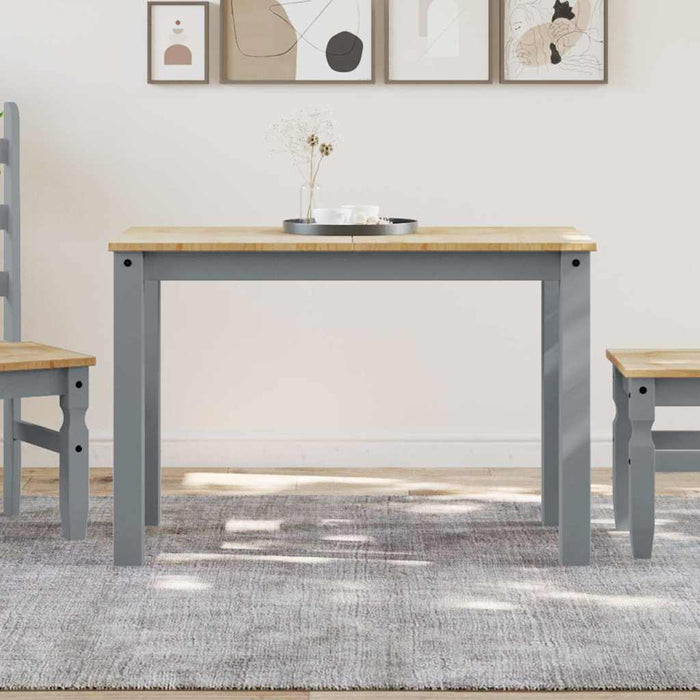 Masă de sufragerie PANAMA, gri, 112x60x75 cm, lemn masiv pin WALTI
