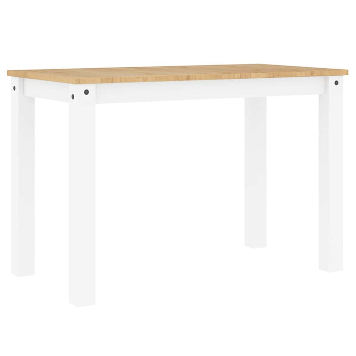 Masă de sufragerie PANAMA, alb, 112x60x75 cm, lemn masiv pin WALTI