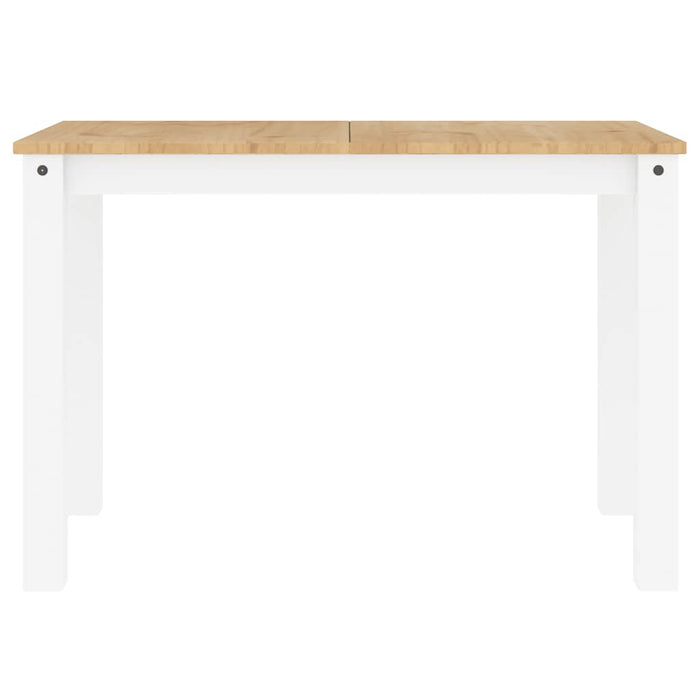 Masă de sufragerie PANAMA, alb, 112x60x75 cm, lemn masiv pin WALTI