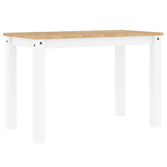 Masă de sufragerie PANAMA, alb, 112x60x75 cm, lemn masiv pin WALTI