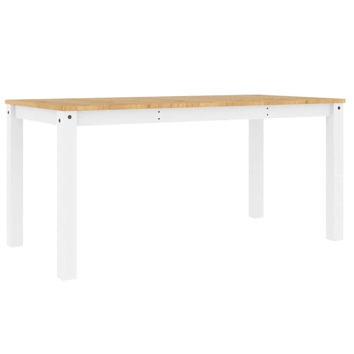 Masă de sufragerie PANAMA, alb, 160x80x75 cm, lemn masiv pin - WALTI WALTI
