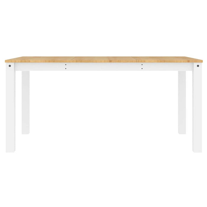 Masă de sufragerie PANAMA, alb, 160x80x75 cm, lemn masiv pin - WALTI WALTI