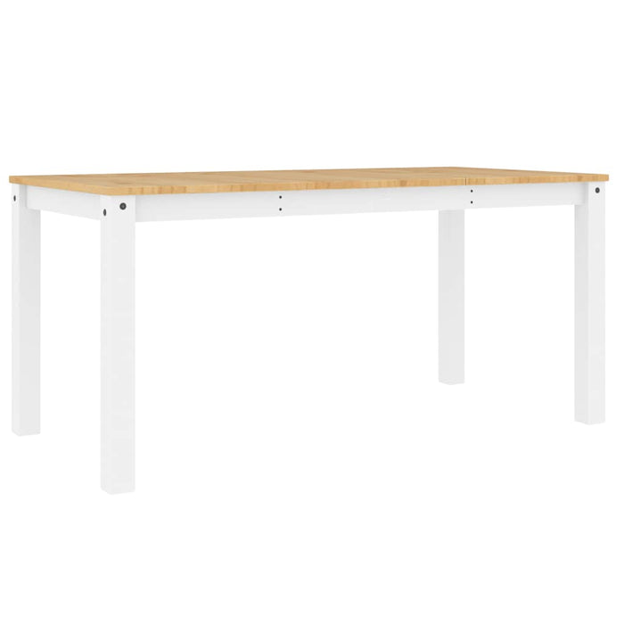 Masă de sufragerie PANAMA, alb, 160x80x75 cm, lemn masiv pin - WALTI WALTI