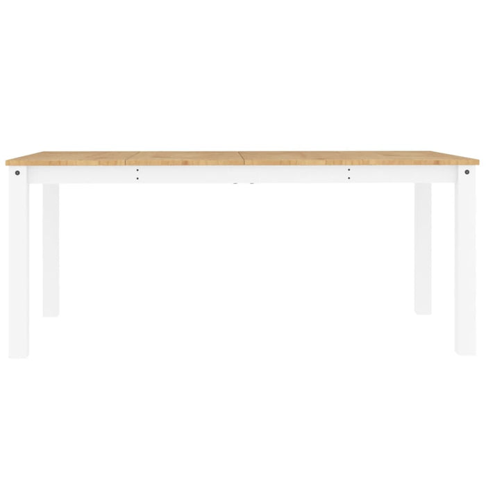 Masă de sufragerie PANAMA, alb, 180x90x75 cm, lemn masiv pin WALTI