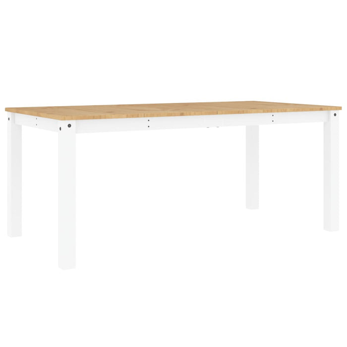 Masă de sufragerie PANAMA, alb, 180x90x75 cm, lemn masiv pin WALTI