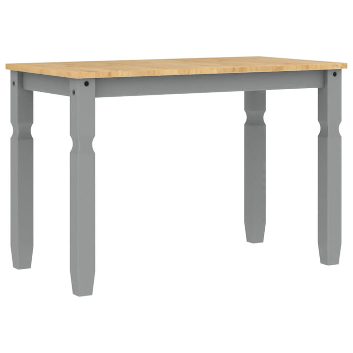 Masă de sufragerie "Corona", gri 112x60x75 cm lemn masiv de pin - WALTI WALTI