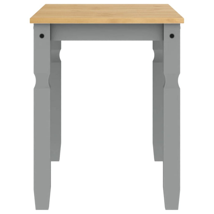 Masă de sufragerie "Corona", gri 112x60x75 cm lemn masiv de pin - WALTI WALTI