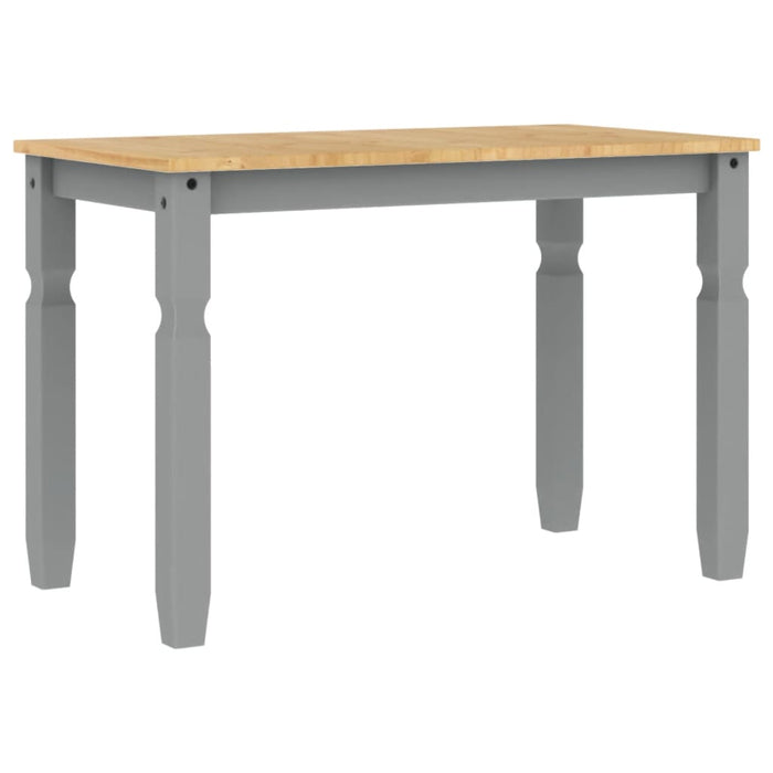 Masă de sufragerie "Corona", gri 112x60x75 cm lemn masiv de pin - WALTI WALTI