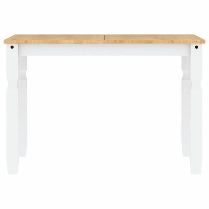 Masă de sufragerie "Corona", alb 112x60x75 cm lemn masiv de pin - WALTI WALTI
