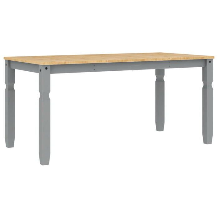 Masă de sufragerie "Corona", gri 160x80x75 cm lemn masiv de pin - WALTI WALTI