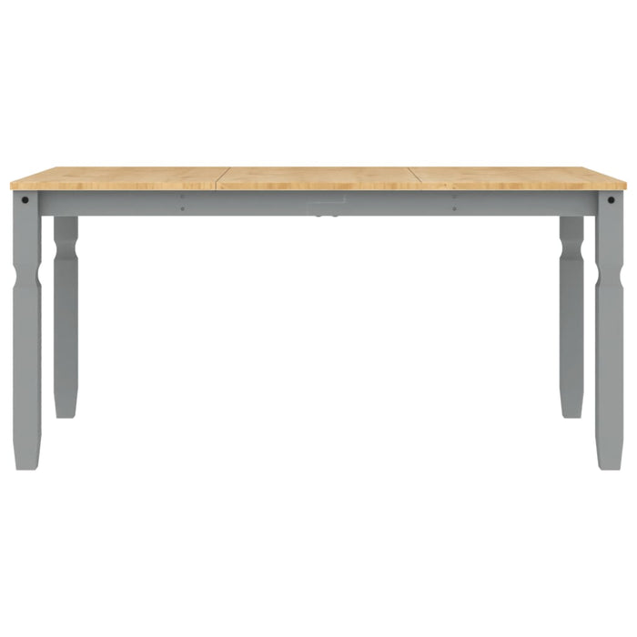 Masă de sufragerie "Corona", gri 160x80x75 cm lemn masiv de pin - WALTI WALTI