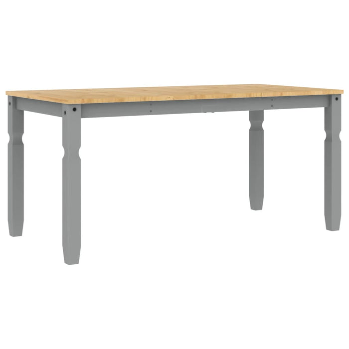 Masă de sufragerie "Corona", gri 160x80x75 cm lemn masiv de pin - WALTI WALTI