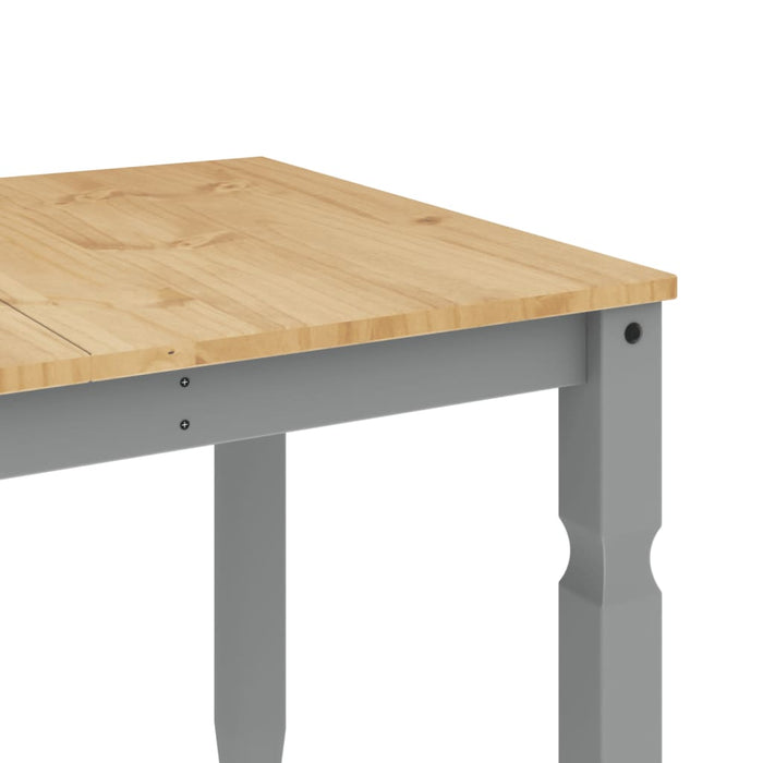 Masă de sufragerie "Corona", gri 160x80x75 cm lemn masiv de pin - WALTI WALTI