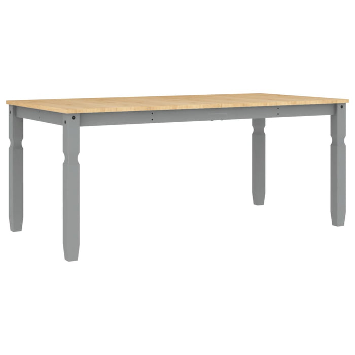 Masă de sufragerie "Corona", gri 180x90x75 cm lemn masiv de pin - WALTI WALTI