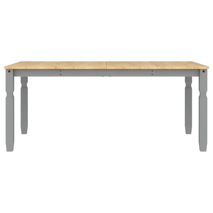 Masă de sufragerie "Corona", gri 180x90x75 cm lemn masiv de pin - WALTI WALTI