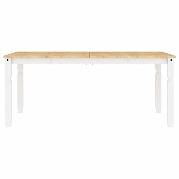 Masă de sufragerie "Corona", alb 180x90x75 cm lemn masiv de pin - WALTI WALTI