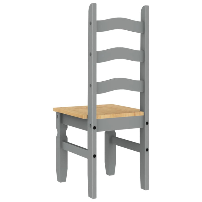 Scaune de bucătărie Corona 2buc. gri 42x47x107cm lemn masiv pin - WALTI WALTI