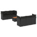 Set canapele de grădină cu perne, 7 piese, negru, poliratan - WALTI WALTI