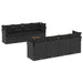Set mobilier de grădină cu perne, 9 piese, negru, poliratan - WALTI WALTI